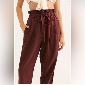 Free People Margate Pleated Trouser Pants
